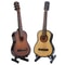 Mini Wooden Guitar Decor with Stand Realistic Miniature Musical Instrument Gift