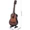 Mini Wooden Guitar Decor with Stand Realistic Miniature Musical Instrument Gift