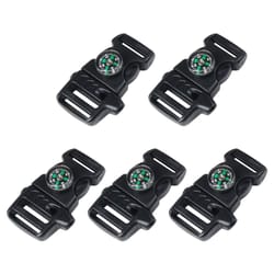 survival paracord buckle with compass and whistle multi tool clip