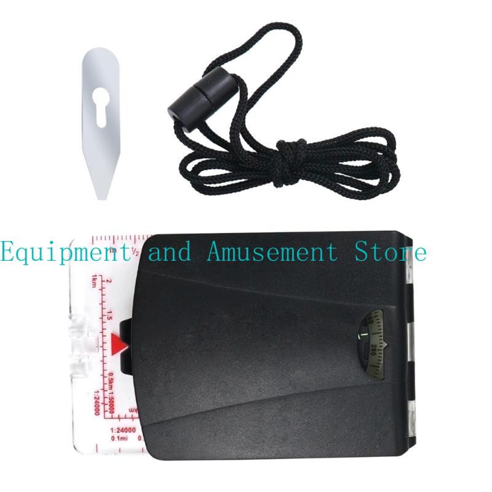 Professional Sighting Mirror Compass with Adjustable Declination for Hiking Navigation