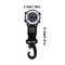 Tactical Carabiner Clip Watch with Compass and LED Outdoor Pocket Timepiece