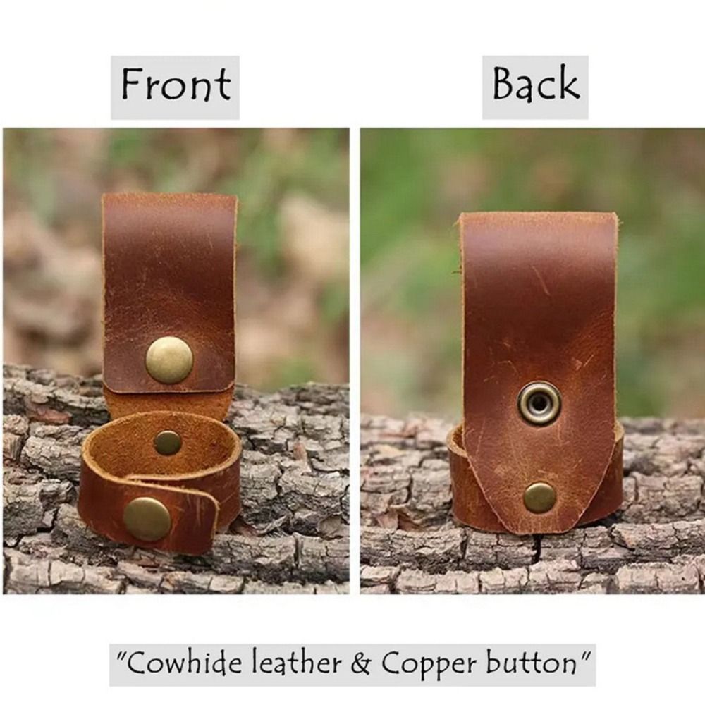 Leather Glove Strap Outdoor Keychain Clip Belt Key Holder For Camping And Work Gear 4