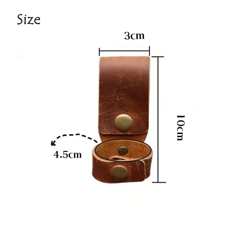 Leather Glove Strap Outdoor Keychain Clip Belt Key Holder For Camping And Work Gear 5