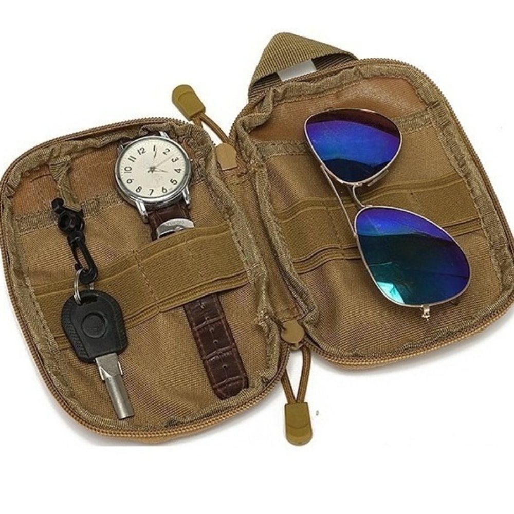 Tactical EDC Molle Waist Pouch, Compact EDC pouch for Hiking, Camping, Phone Carry