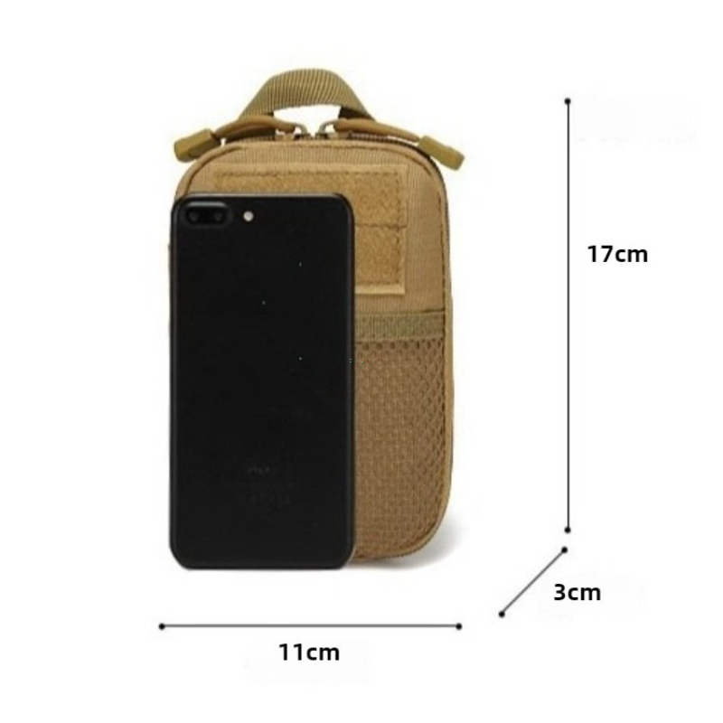 Tactical EDC Molle Waist Pouch, Compact EDC pouch for Hiking, Camping, Phone Carry