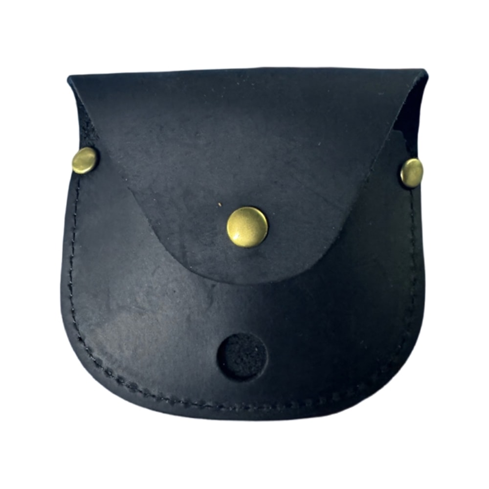 Vintage Brass Pocket Compass Necklace with Leather Case, Antique Compass Pendant for Hiking Travel Gift