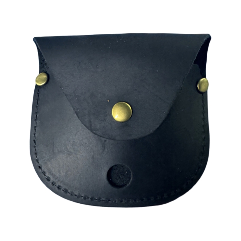 Vintage Brass Pocket Compass Necklace with Leather Case, Antique Compass Pendant for Hiking Travel Gift