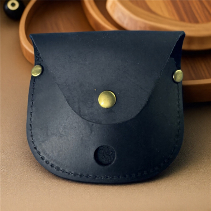 Vintage Brass Pocket Compass Necklace with Leather Case, Antique Compass Pendant for Hiking Travel Gift