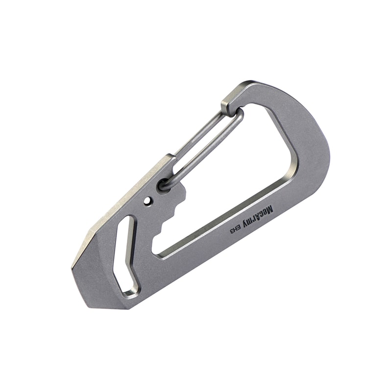 Titanium EDC Carabiner Multi Tool Keychain Pry Bar Wrench Bottle Opener 1