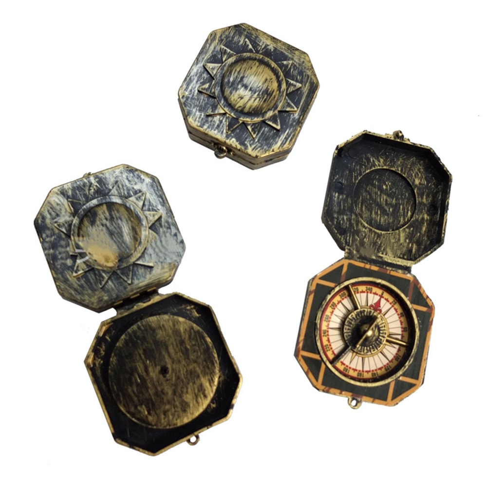 Vintage Decorative Toy Compass, Antique Style Navigation Gift for Kids and Collectors