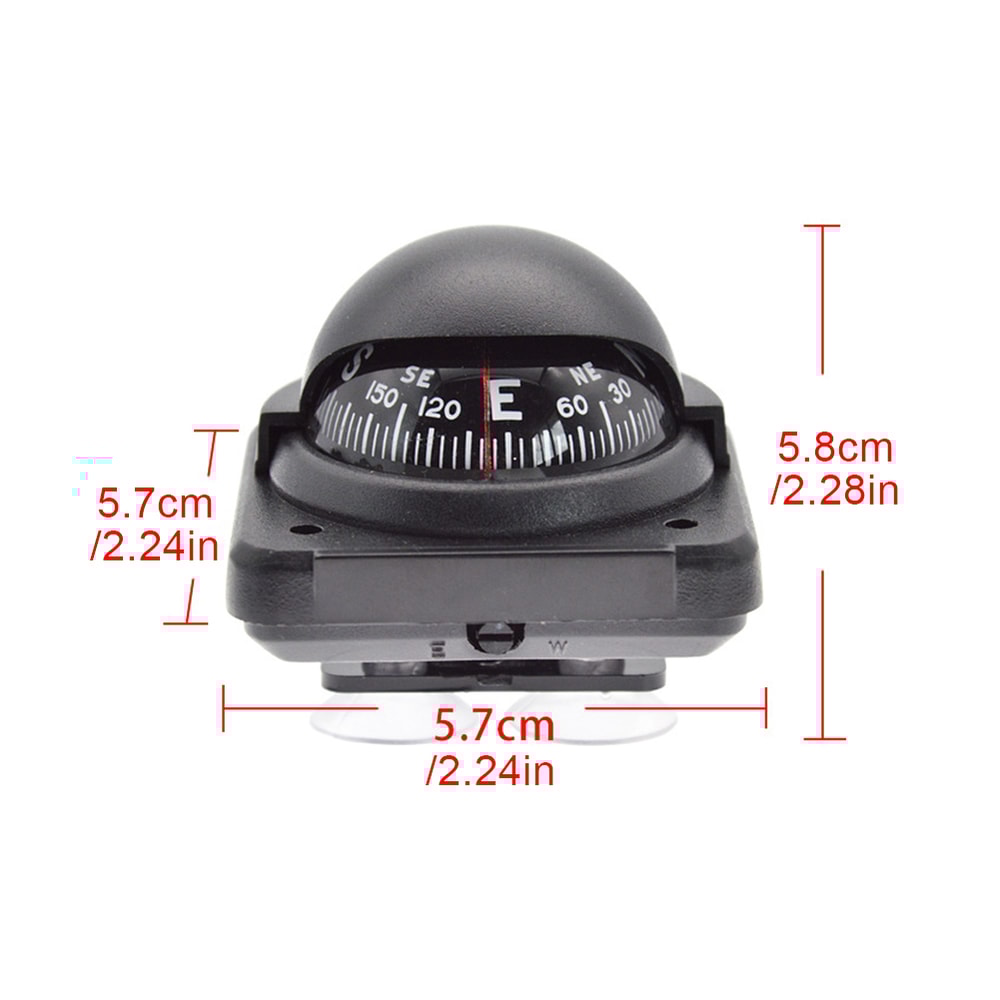 Magnetic Dashboard Compass Ball, Mini car dashboard compass for Boat, Truck and Outdoor Navigation