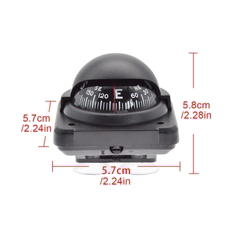 Magnetic Dashboard Compass Ball, Mini car dashboard compass for Boat, Truck and Outdoor Navigation