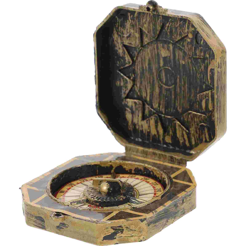 Vintage Pirate Compass Toy Kids Adventure Gift Halloween Costume Prop 0