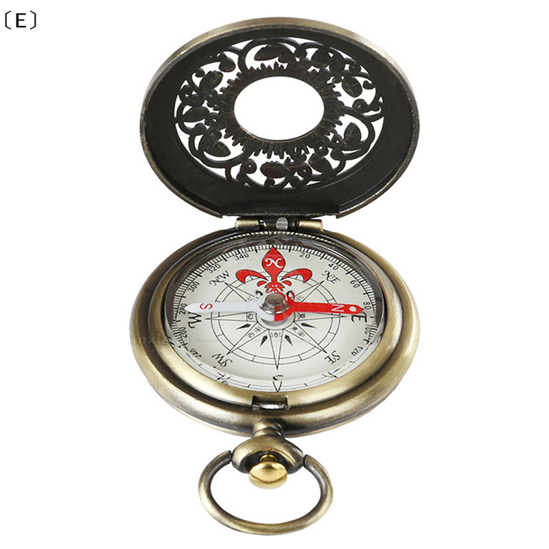 Vintage Pocket Compass Watch, outdoor hiking compass, portable navigation tool for camping and survival