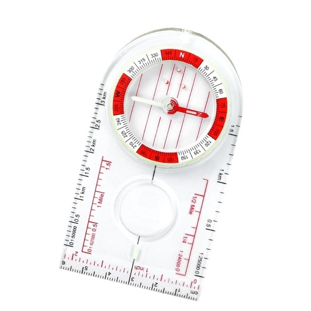 Thumb Compass Navigation Tool With Map Ruler Orienteering Compass Outdoor Hiking Gear 1