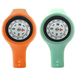 survival wrist compass watch band outdoor navigation tool for hiking and camping