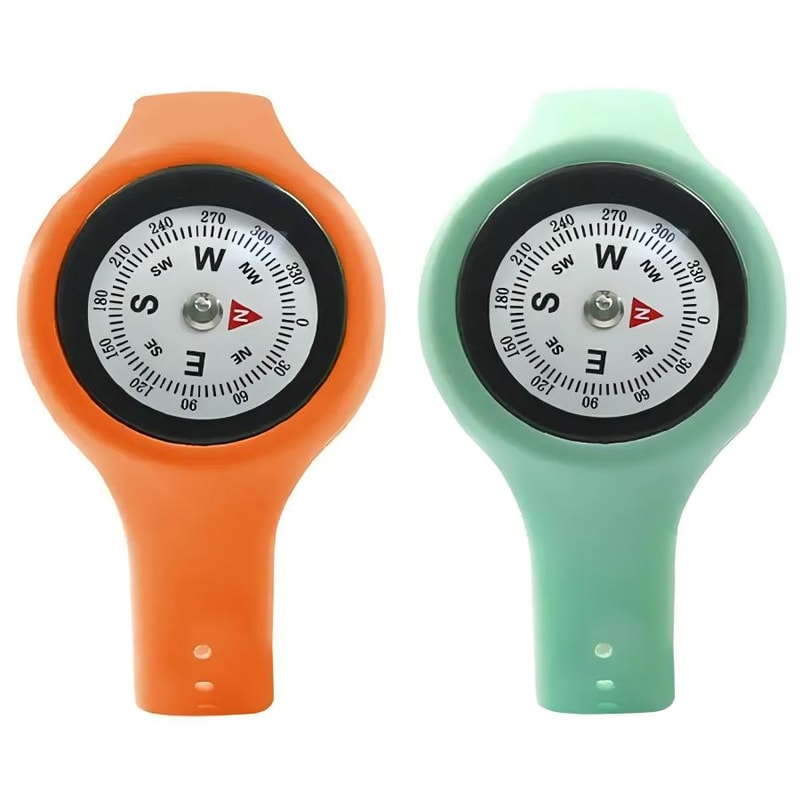 Survival Wrist Compass Watch Band Outdoor Navigation Tool for Hiking and Camping