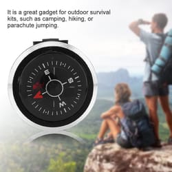 mini survival compass clip for paracord bracelet outdoor hiking gear