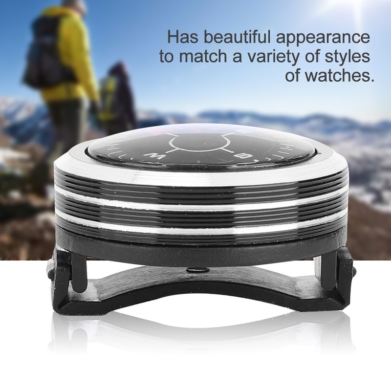 Mini Survival Compass Clip for Paracord Bracelet Outdoor Hiking Gear