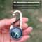 Mini Compass Keychain with Carabiner and Thermometer Outdoor Survival Hiking Gear