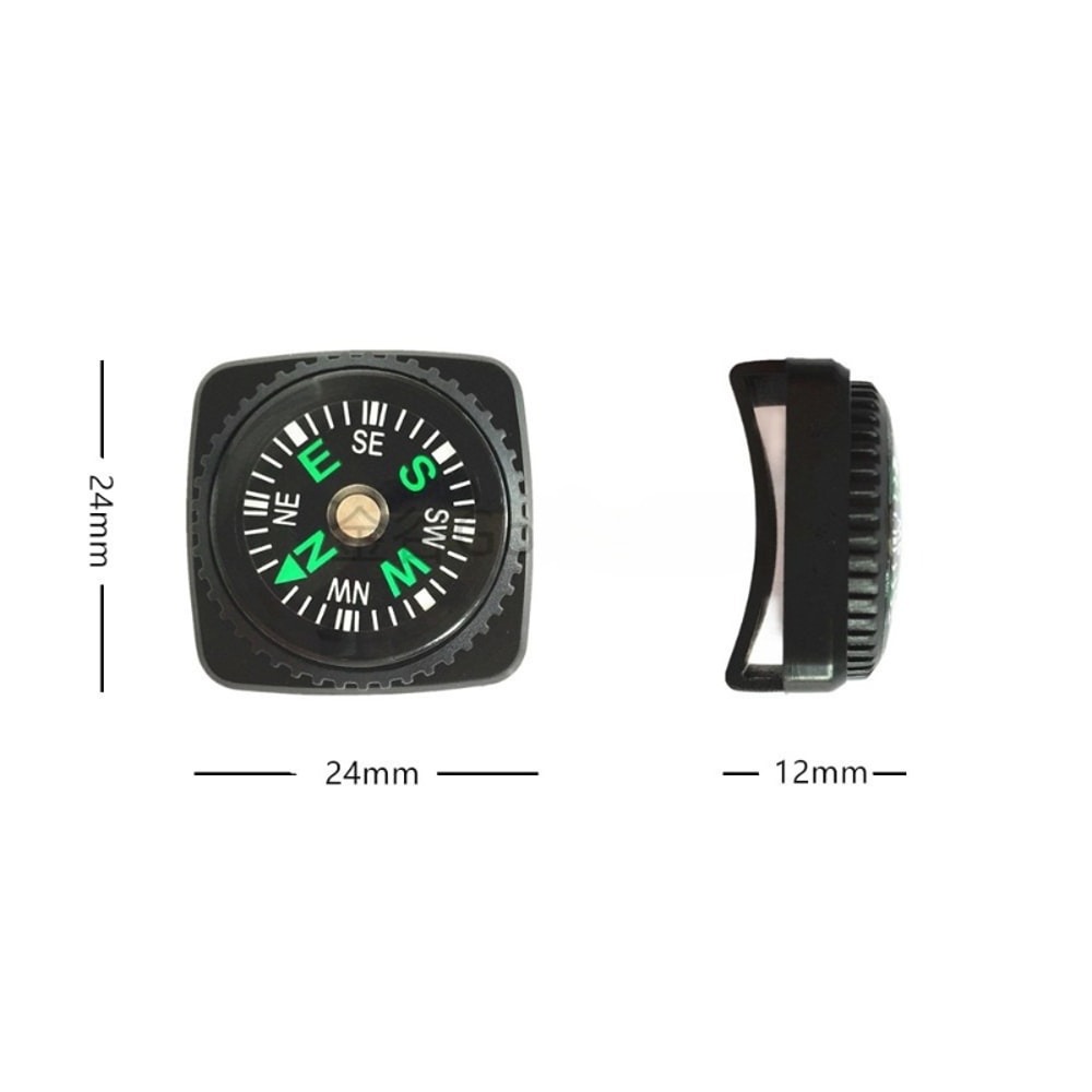 Paracord Survival Bracelet with Compass Watch Band for Outdoor Hiking and Emergency Navigation