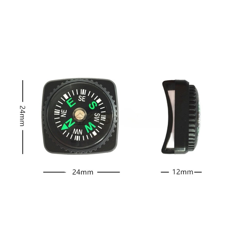 Paracord Survival Bracelet with Compass Watch Band for Outdoor Hiking and Emergency Navigation