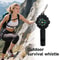 Multi-Function Survival Whistle Compass Carabiner Outdoor Emergency Tool