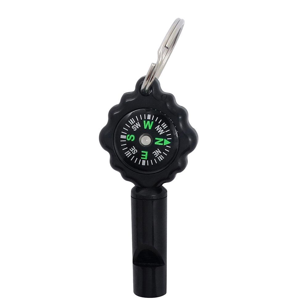 Multi-Function Survival Whistle Compass Carabiner Outdoor Emergency Tool