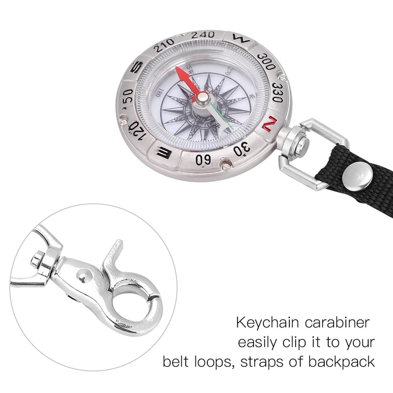 Precision Outdoor Compass Pocket Navigation Tool for Hiking Camping Survival