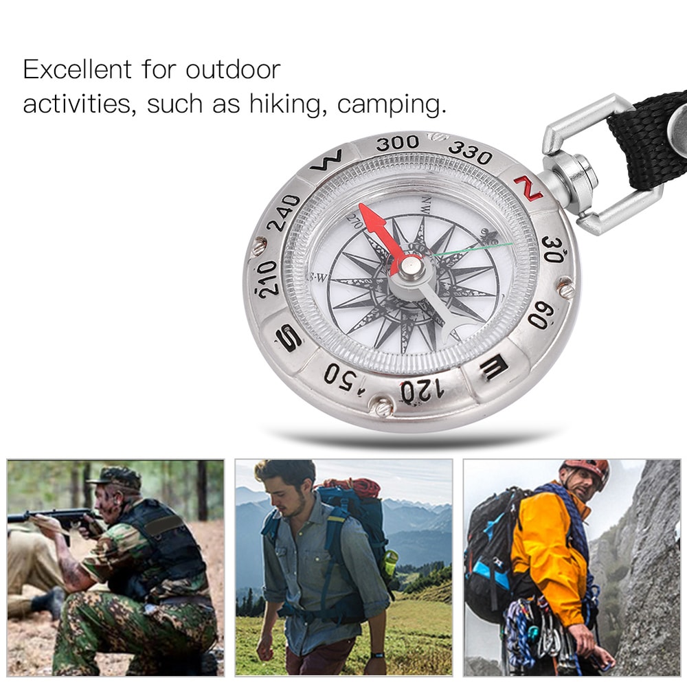 Precision Outdoor Compass Pocket Navigation Tool for Hiking Camping Survival