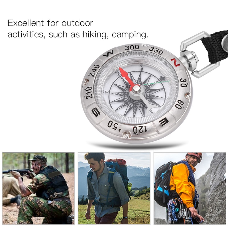 Precision Outdoor Compass Pocket Navigation Tool for Hiking Camping Survival