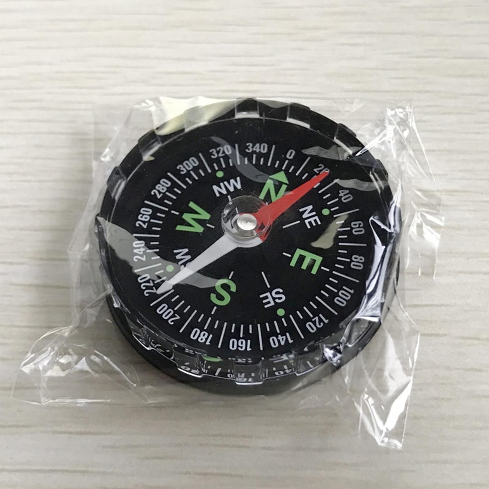 Portable Survival Compass Keychain for Camping Hiking and Outdoor Navigation