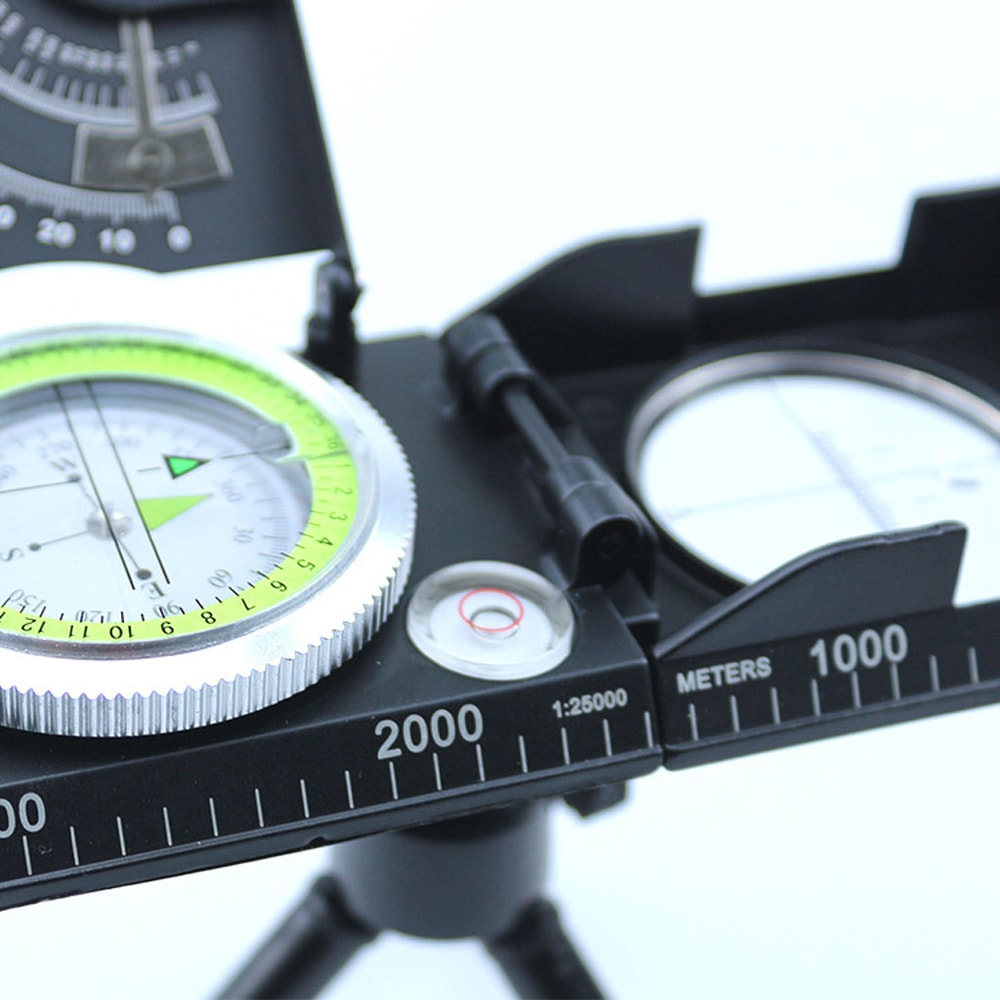 Compact Lensatic Compass Metal Navigation Tool for Hiking and Camping