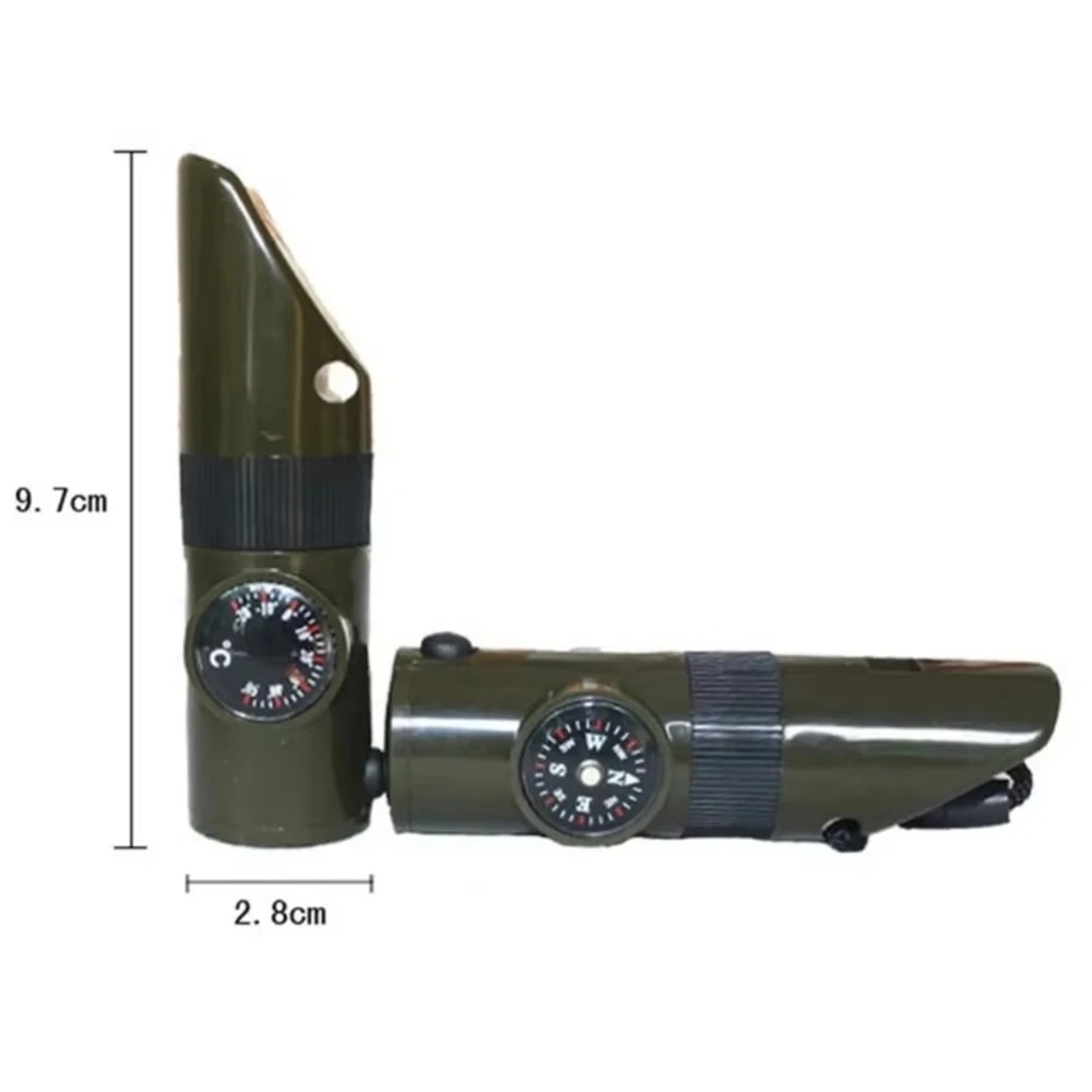 High Decibel Emergency Whistle with Compass for Outdoor Survival and Safety Gear