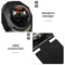 Foldable Car Dashboard Compass Ball with Tilt Angle Glow for Precise Vehicle Navigation