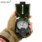 Military Lensatic Compass with LED Light and Dual Scale Map Navigation Tool