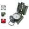 Military Lensatic Compass with LED Light and Dual Scale Map Navigation Tool