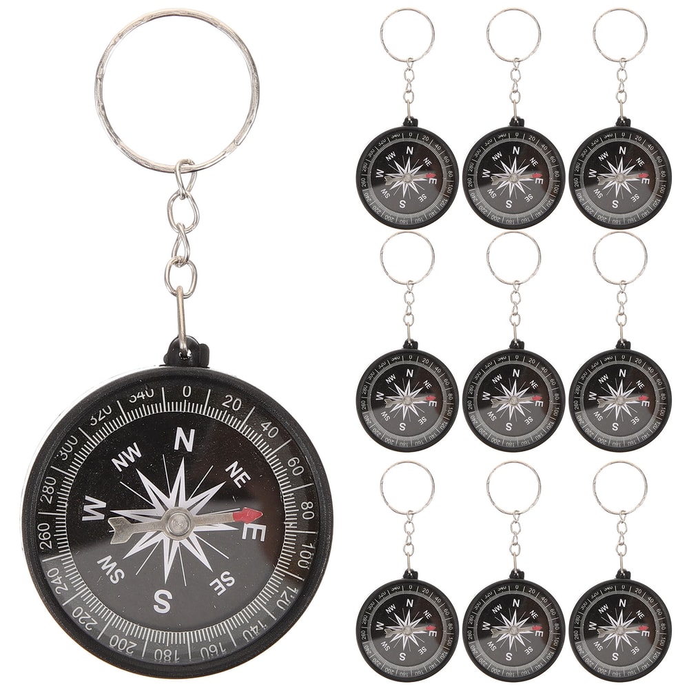 Vintage Pirate Compass Keychain Mini Navigation Pendant Gift for Kids and Outdoor Adventures