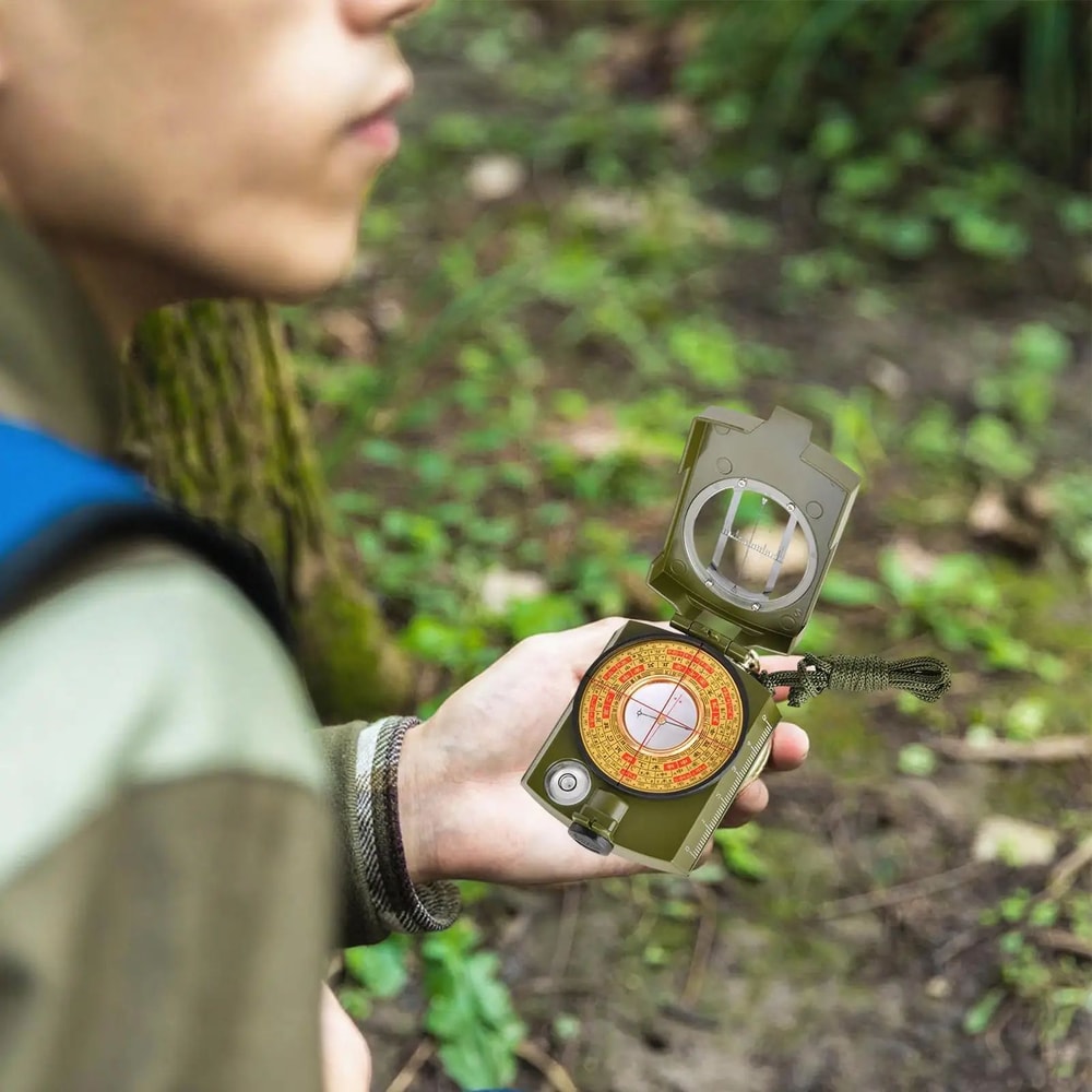 Precision Waterproof Hiking Compass For Camping Survival Navigation Gear 0