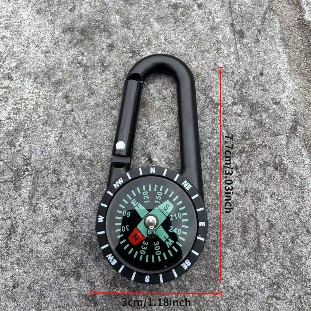 Portable Mini Compass Keychain For Hiking And Outdoor Survival Navigation 1