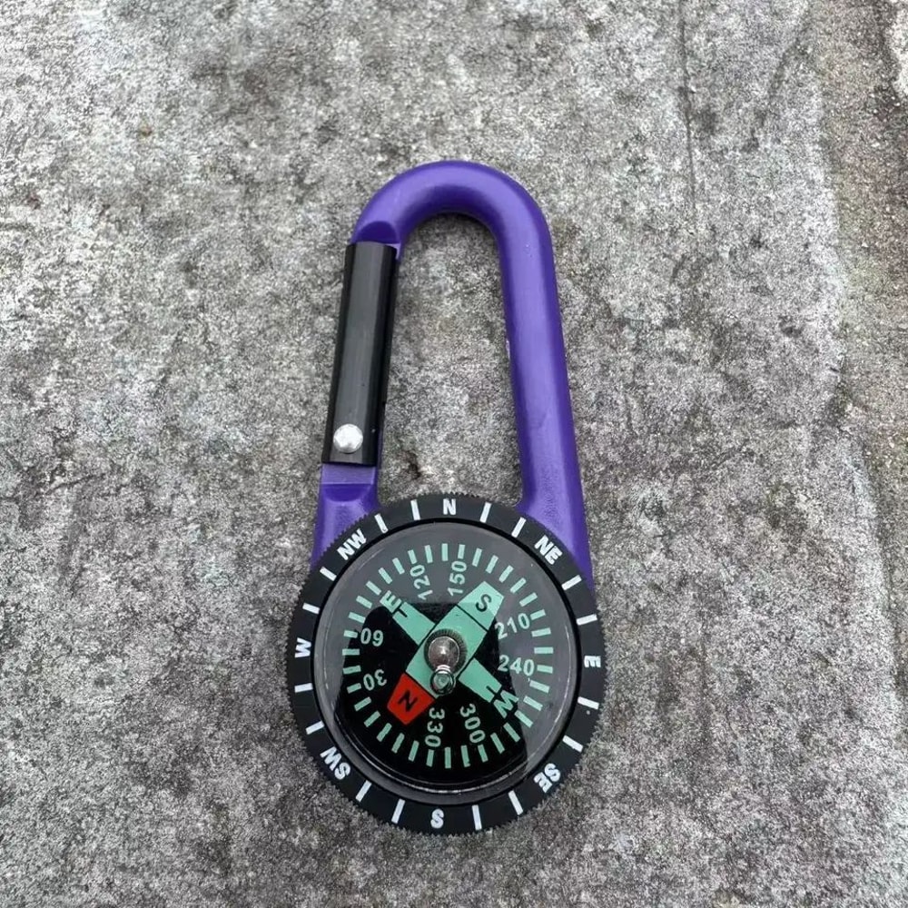 Portable Mini Compass Keychain For Hiking And Outdoor Survival Navigation 2