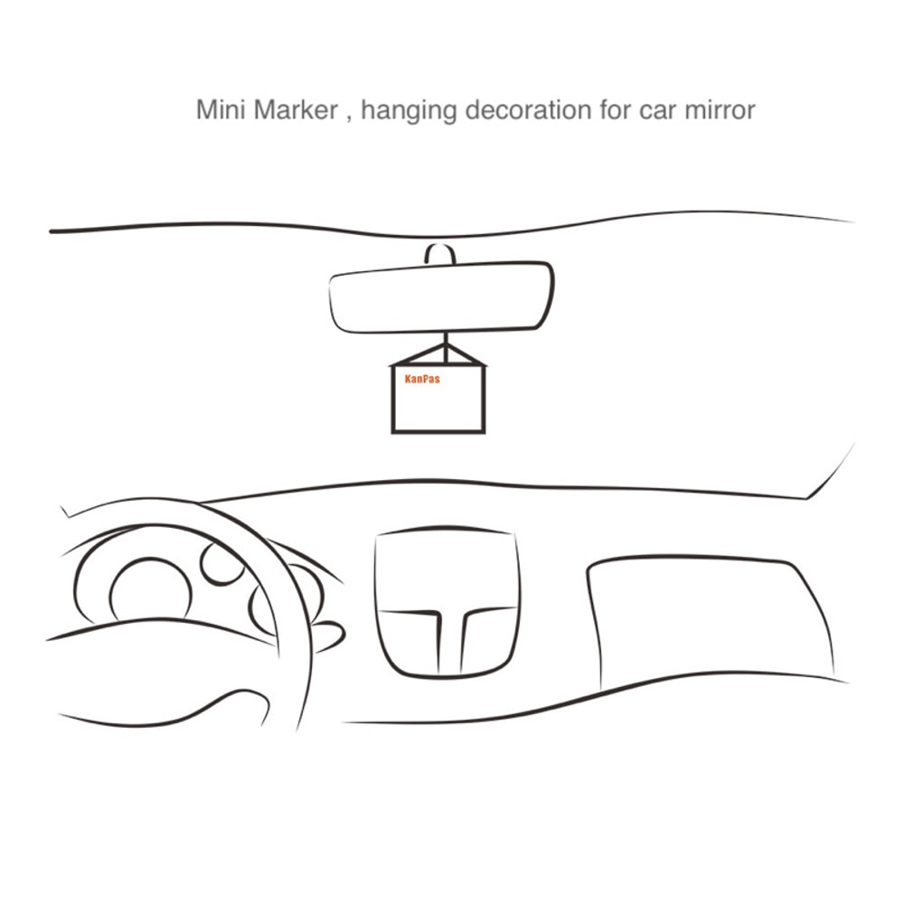 Mini Orienteering Flag Keychain For Backpack And Car Mirror Outdoor Hiking Gear Accessory 4