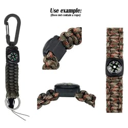 mini watch strap compass survival tool, portable hiking navigation button for outdoor adventure