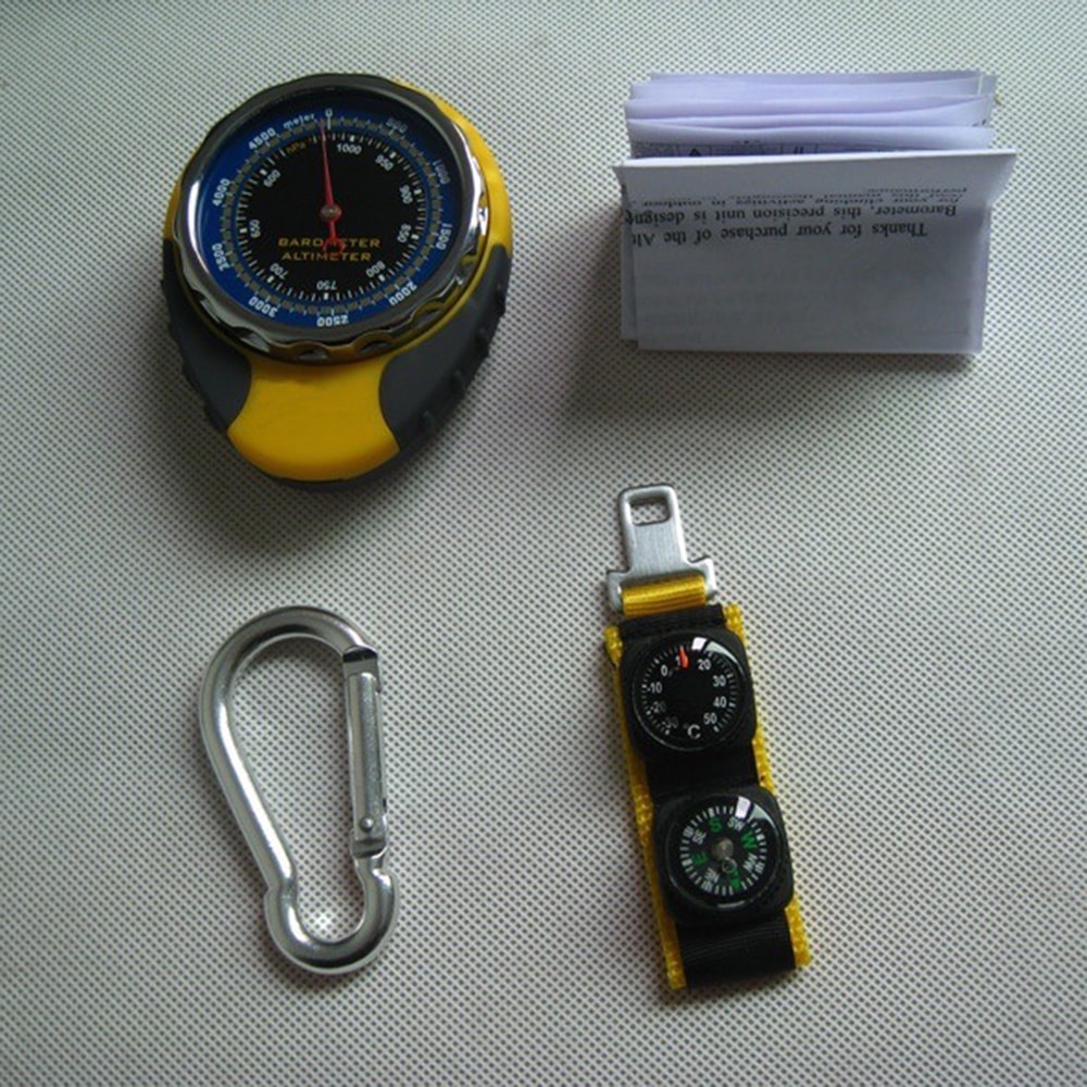 hiking compass altimeter with barometer and thermometer for outdoor navigation