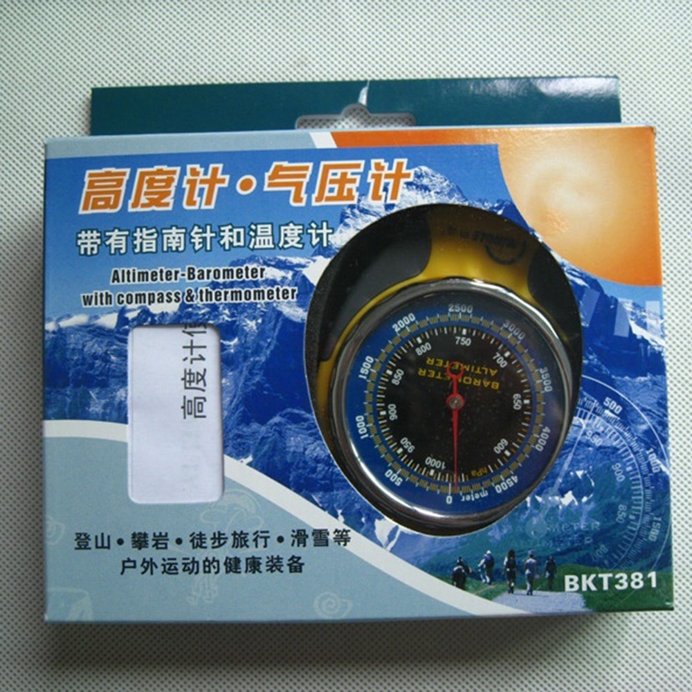 hiking compass altimeter with barometer and thermometer for outdoor navigation