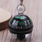Mini Outdoor Compass Keychain with Liquid Filled Navigation Ball for Hiking and Survival