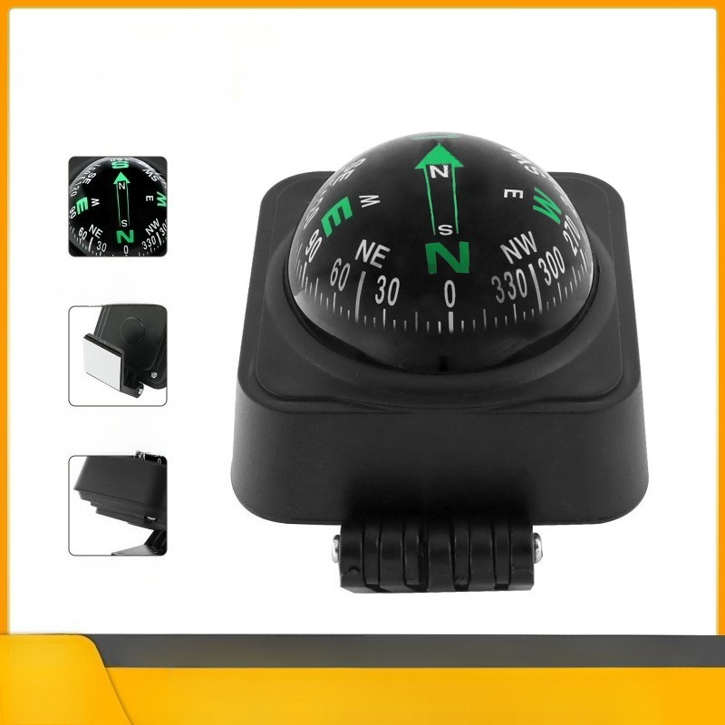 High Precision Car Compass Dashboard Navigation Ball Adjustable Angle Driving Guide