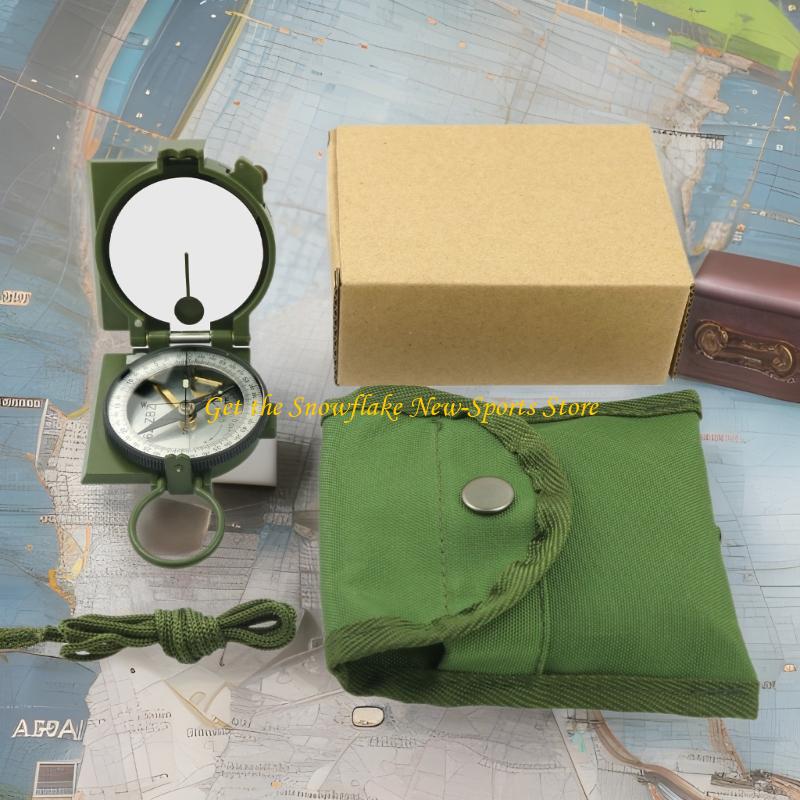 High-Precision Glow in the Dark Outdoor Compass Pocket Watch Navigation Tool