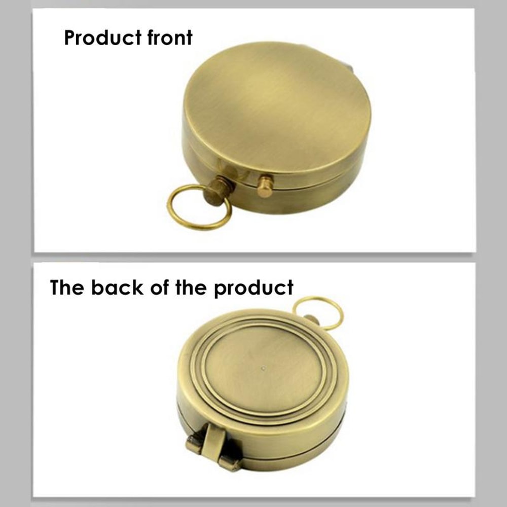 Retro Pocket Compass for Hiking and Camping Reliable Navigation Tool