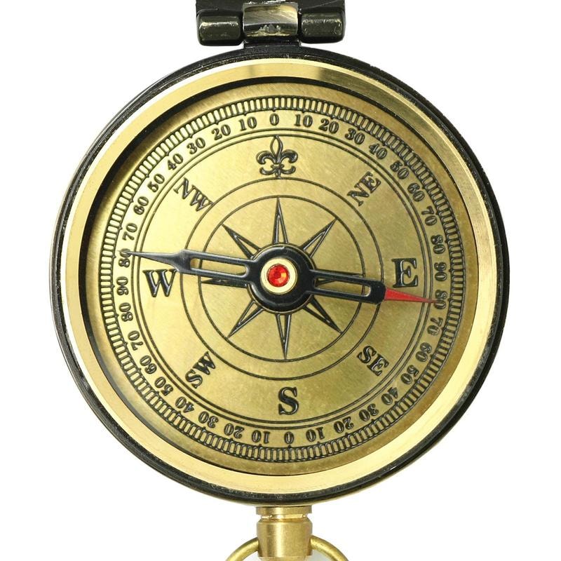 Retro Pocket Compass for Hiking and Camping Reliable Navigation Tool